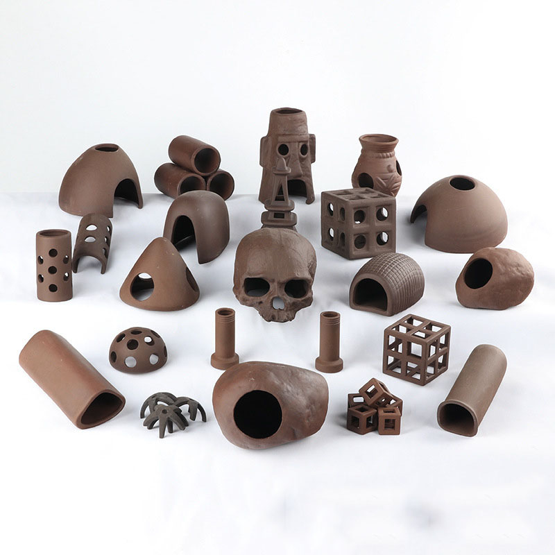 Aquarium Fish Hiding Places - Ceramic Aquarium Cave Fish Shrimps Rest