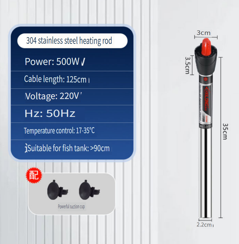 Aquarium Xilong - Xilong Stainless Steel Aquarium Heater Submersible