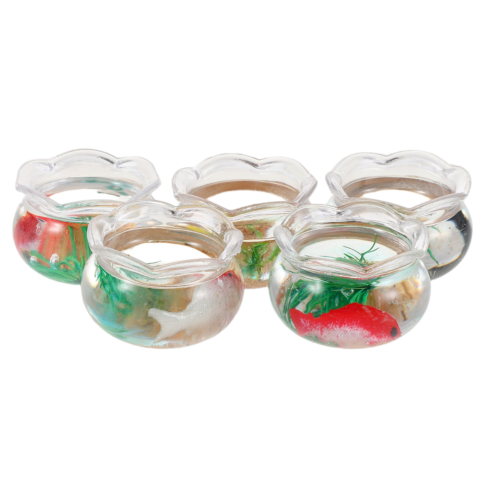 Aquarium Fish Goldfish - 5Pcs Mini Fish Aquarium Realistic Koi