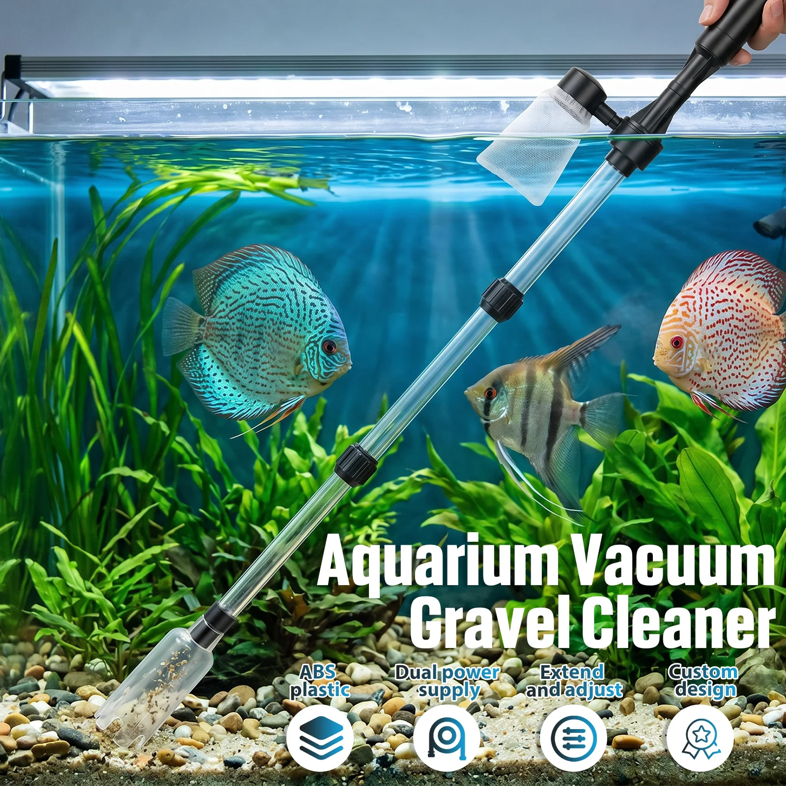 Aquarium Vacuum Gravel Cleaner - огляд і ціна Gravel Vacuum Cleaner
