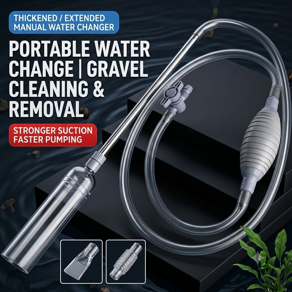 Aquarium Siphon, Manual Water  - огляд і ціна Gravel Vacuum Cleaner