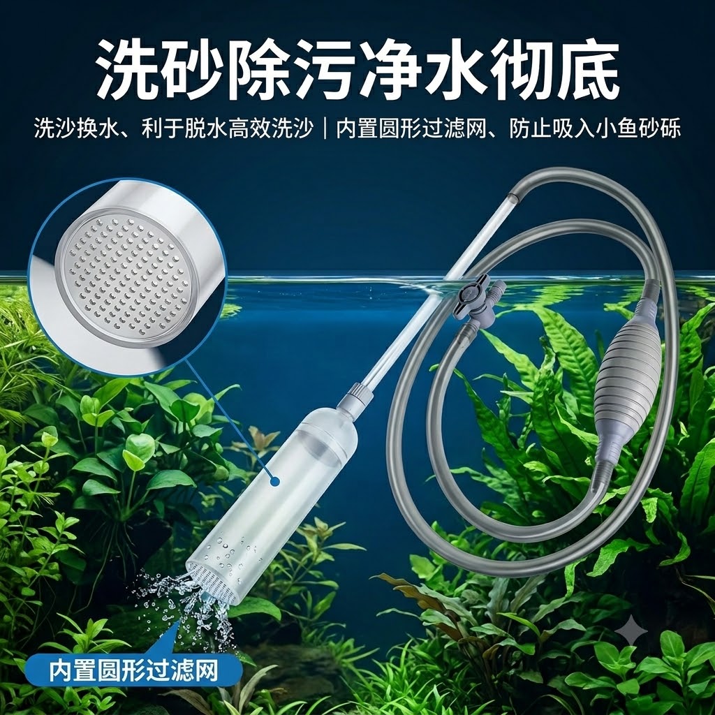 Aquarium Siphon, Manual Water  - огляд і ціна Gravel Vacuum Cleaner