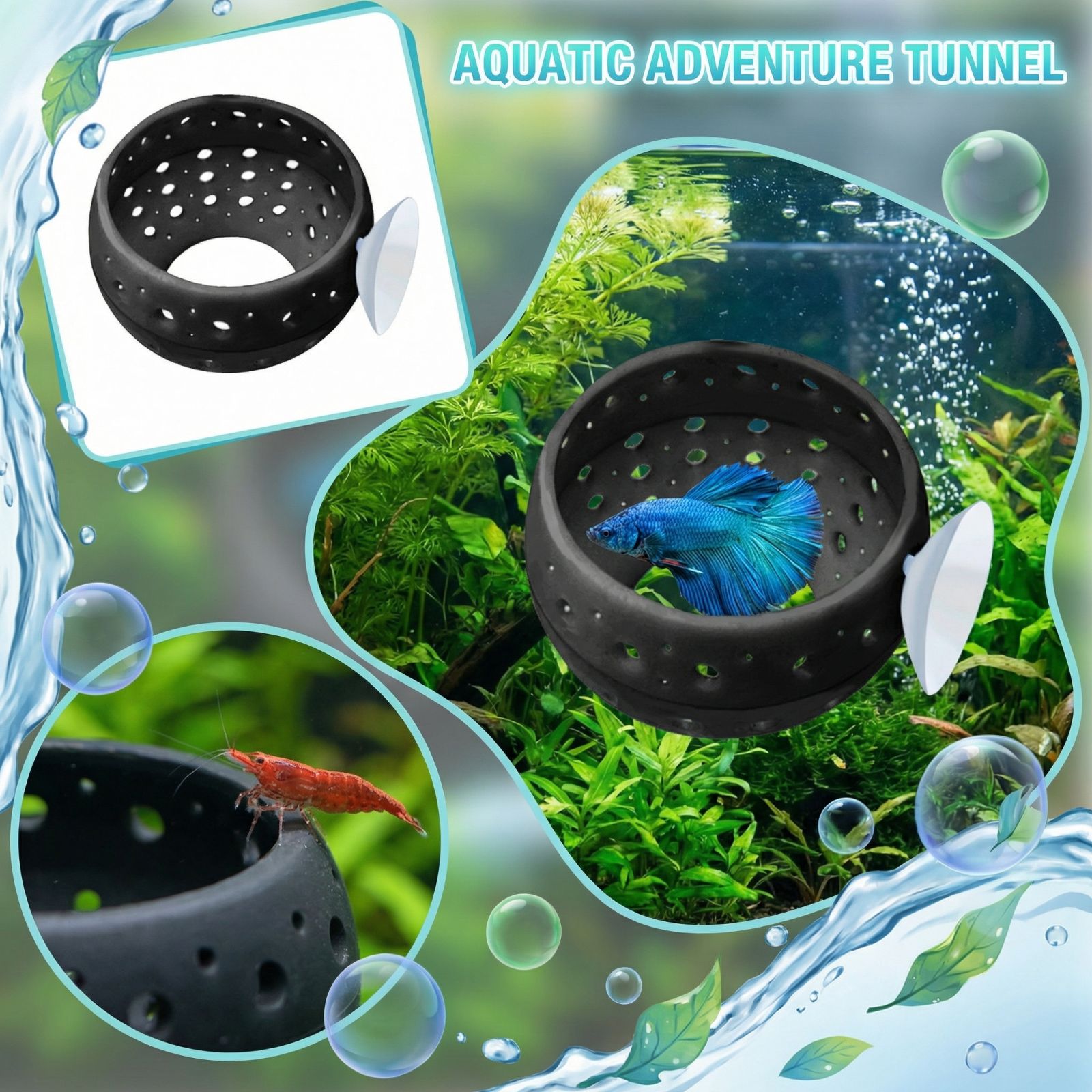 Betta Bulb Hide Tunnel Aquariu - огляд і ціна Aquarium Fish Hiding Places