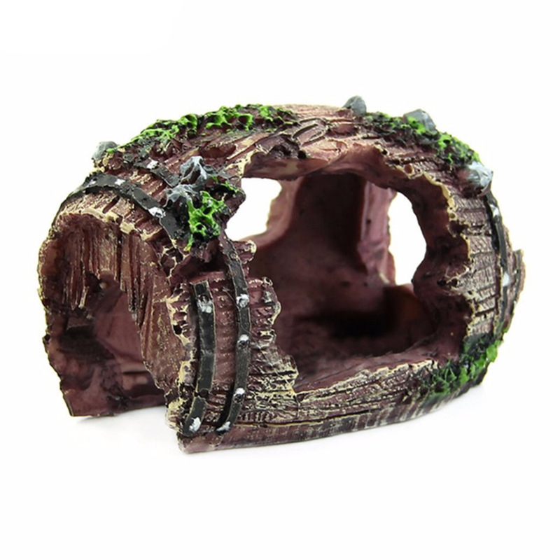 Aquarium Artificial Barrel Cav - огляд і ціна Aquarium Fish Hiding Places