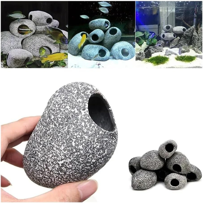 1/2Pcs Aquarium Cichlid Stone  - огляд і ціна Aquarium Fish Hiding Places